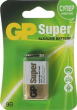 Изображение товара 9V Батарейка GP Super Alkaline 1604A 6LR61,  1 шт.