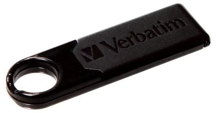 Флешка USB Verbatim Micro Plus 8ГБ, USB2.0, черный [97766]