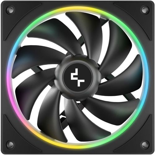 Вентилятор DeepCool FL12 SE 120мм, 4-pin, 1900об/мин, 28.67 дБ, ARGB, черный, Ret [r-fl12se-bkapn1-g]