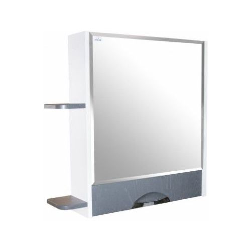 Шкаф MIXLINE Версаль 65 с зеркалом, левый, с подсветкой, с зеркалом, подвесной, 650х800х166 мм, бежевый [535000] MIXLINE