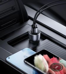 Автомобильное зарядное устройство UGREEN CD213, серый