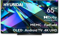 Изображение товара 65" Телевизор Hyundai H-LED65OBU7700 OLED, 4K Ultra HD, СМАРТ ТВ, Android TV, черный