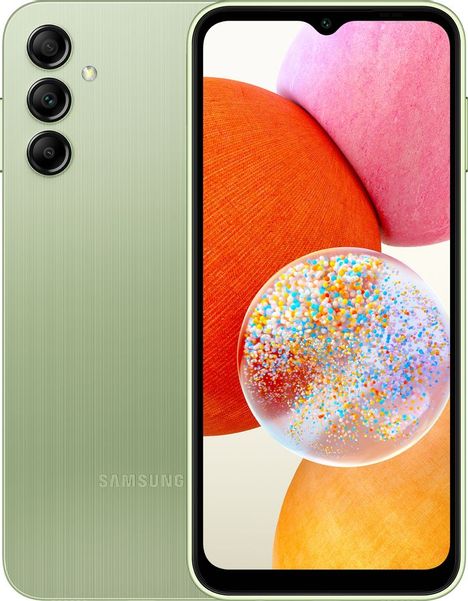 Смартфон Samsung Galaxy A14 4/64Gb,  SM-A145,  светло-зеленый