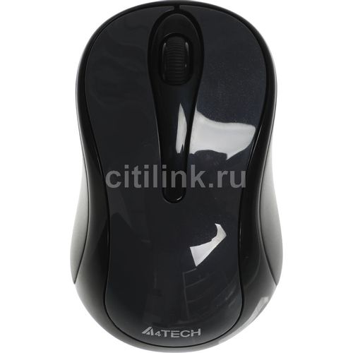 Мышь беспроводная A4TECH G3-280NS, радио, оптическая, USB, 1200dpi, серый и черный