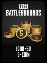 Изображение товара Пополнение игровой валюты PUBG Battlegrounds 1050 G-Coin 1000+50 бонусных