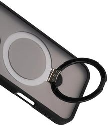 Чехол (клип-кейс) ZIBELINO Ring Stand Matte, для Apple iPhone 17 Pro, черный