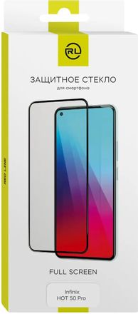 Защитное стекло для экрана Redline для Infinix Hot 50 Pro 2.5D, 1 шт [ут000040027]