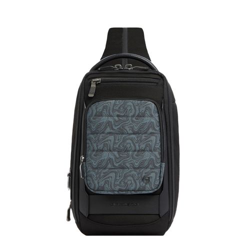 Рюкзак слинг Piquadro Oberon CA7277W150/BLUS темно-синий нейлон