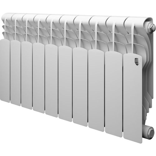 Радиатор биметаллический ROYAL THERMO Revolution B 350, 10 секций, боковое подключение, белый