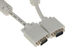 Изображение товара Кабель SVGA NingBo CAB016S-20m VGA-VGA с ферритовыми фильтрами серый