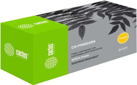 Картридж Cactus CS-PH6022BK, 106R02763, черный / CS-PH6022BK
