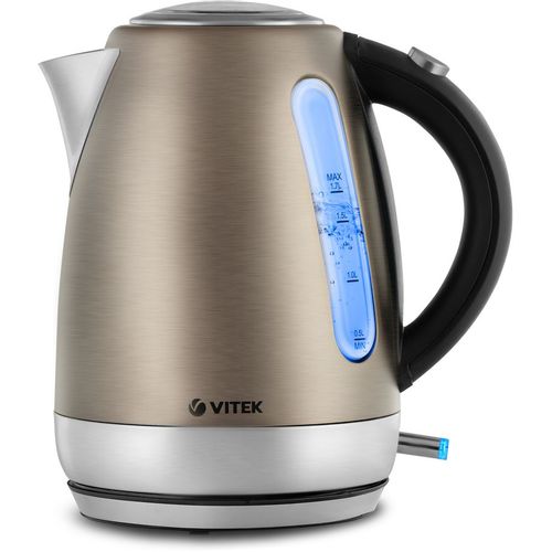 Чайник электрический Vitek VT-7025, 1.7л, металл/пластик