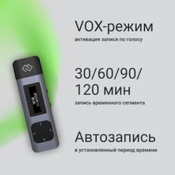 Диктофон Digma DiVoice RV50 8 Gb, черный