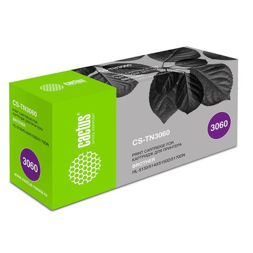 Картридж Cactus CS-TN3060, TN-3060, черный / CS-TN3060