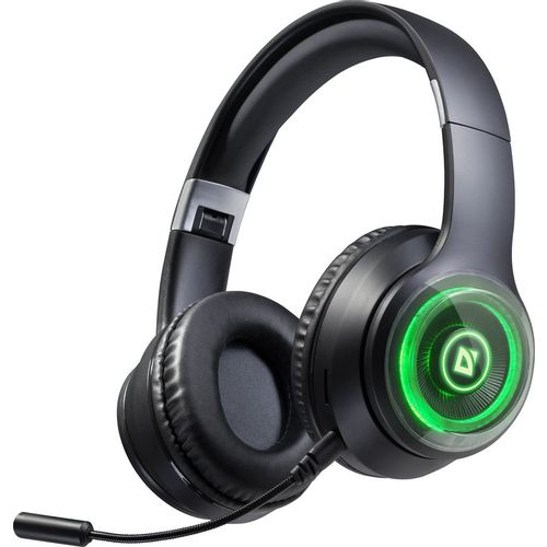 Гарнитура Defender FreeMotion B400, для компьютера/мобильных устройств, накладные, Bluetooth/3,5 мм, черный [63400]