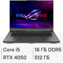 Изображение товара Игровой ноутбук ASUS ROG Strix G16 G614JU-N3490 16 IPS i5 RTX 4050 SSD 512 ГБ