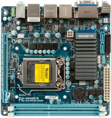 Gigabyte GA H61N USB3 LGA 1155 Intel H61 B3 mini ITX Ret 646207