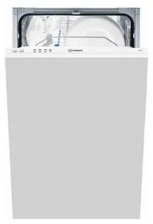 Встраиваемая посудомоечная машина Indesit DIS 14,  узкая, ширина 44.5см, полновстраиваемая, загрузка 10 комплектов, белый