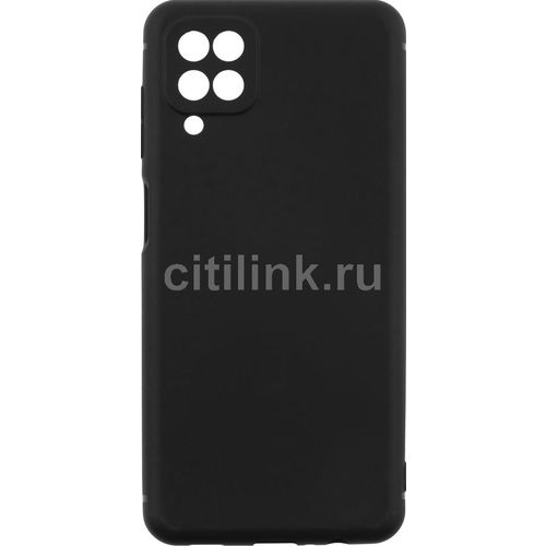 Чехол (клип-кейс) BORASCO Silicone Case, для Samsung Galaxy A12, черный [39790]