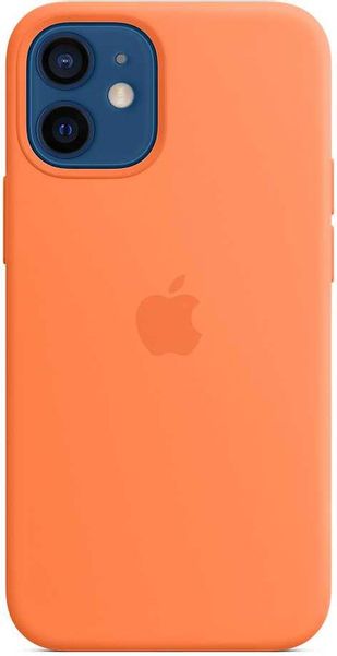 Чехол (клип-кейс) Apple Silicone Case with MagSafe, для Apple iPhone 12 mini, противоударный, кумкват [mhkn3ze/a]