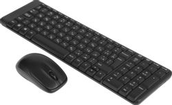 Комплект (клавиатура+мышь) Logitech MK220, с гравировкой, черный