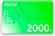 Изображение товара Пополнение игровой валюты Nintendo 2000 JPY Japan,  регион: Япония