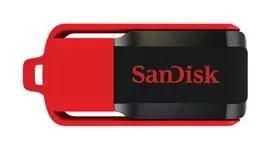 Флешка USB Sandisk Cruzer 4ГБ, USB2.0, красный и черный [sdcz52-004g-b35]