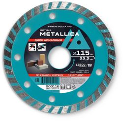 Алмазный диск METALLICA 900116, 115мм, по бетону, камню