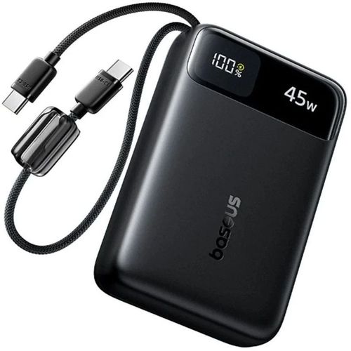 Внешний аккумулятор (Power Bank) BASEUS EnerFill FC11, 20000мAч, черный [e0031100]