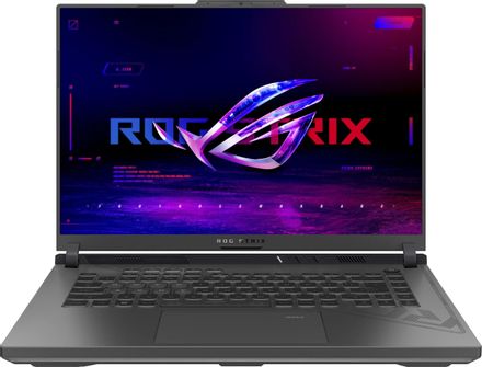 Ноутбук игровой ASUS ROG Strix G16 G614JI-N4413, 16", 2023, IPS, Intel Core i7 13650HX 2.6ГГц, 14-ядерный, 32ГБ DDR5, 1ТБ SSD,  NVIDIA GeForce  RTX 4070 для ноутбуков - 8 ГБ, TGP 140Вт, без операционной системы,  серый [90nr0d41-m00vn0]