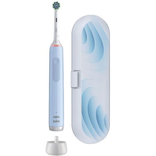 Электрическая зубная щетка Oral-B Pro 3 80870249, насадки для щётки: 1 шт, цвет: голубой — цена и наличие Электрическая зубная щетка Oral-B Pro 3 80870249, насадки для щётки: 1 шт, цвет: голубой