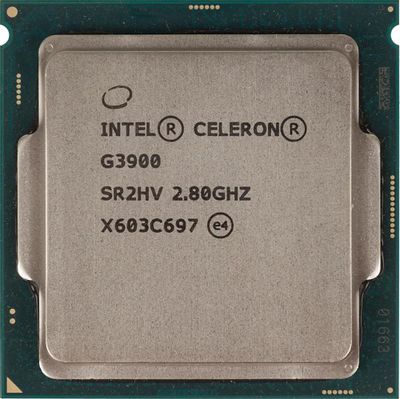 Процессор Intel Celeron G3900, LGA 1151,  OEM [cm8066201928610s r2hv]