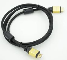 Изображение товара Кабель HDMI HDMI (m) - HDMI (m) версия 1.4 1.8м GOLD с ферритовым фильтром
