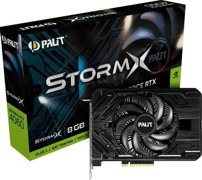 Видеокарта Palit NVIDIA GeForce RTX 4060 PA-RTX4060 STORMX 8ГБ