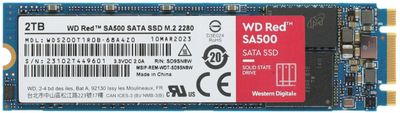 SSD накопитель WD Red SA500 WDS200T1R0B 2ТБ, M.2 2280, SATA III, M