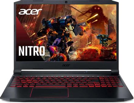 Ноутбук игровой Acer Nitro 5 AN515-55-78GH 15.6", Intel Core i7 10750H 2.6ГГц, 6-ядерный, 16ГБ DDR4, 512ГБ SSD,  NVIDIA GeForce  RTX 3050 для ноутбуков - 4 ГБ, Eshell, черный [nh.qb0er.001]