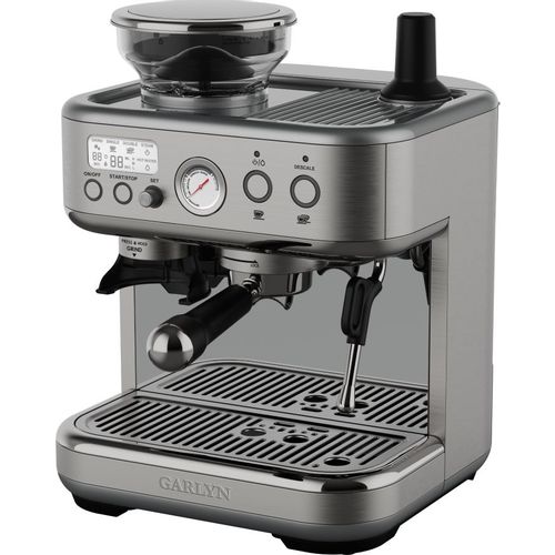 Кофеварка GARLYN Barista Pro, рожковая, серебристый