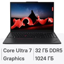 Изображение товара Ноутбук Lenovo ThinkPad T16 G3 16" OLED Intel Core Ultra 7 32ГБ 1ТБ SSD