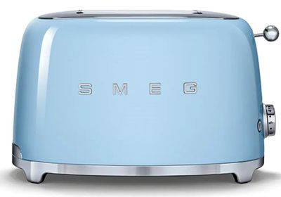 Тостер SMEG TSF01PBEU,  голубой пастельный