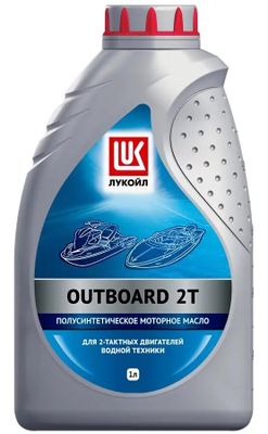 Моторное масло LUKOIL Outboard 2T, 1л, полусинтетическое [1670488]