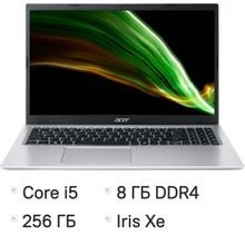Изображение товара Ноутбук Acer Aspire 3 A315-58 15.6 TN Intel Core i5 8GB SSD без ОС серебристый
