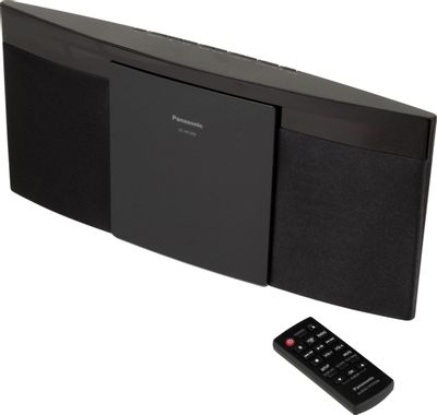 Музыкальный центр Panasonic SC-HC200EE-K, 20Вт, Bluetooth, FM, USB, CD ...