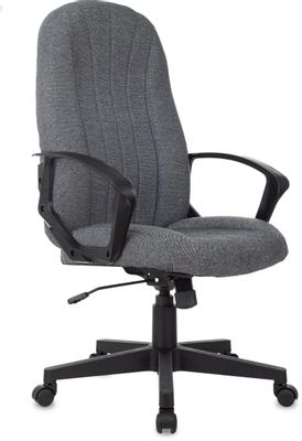 Кресло руководителя Бюрократ T-898, на колесиках, ткань, серый [t-898/3c1gr]