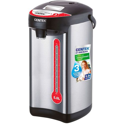 Термопот CENTEK CT-0082, черный и серебристый [ct-0082 black]