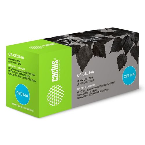 Блок фотобарабана Cactus CS-CE314A CE314A цв:14000стр. для HP CLJ CP1012 Pro/CP1025 Pro/CP1025nw Pro/CP1025 Pro Plus