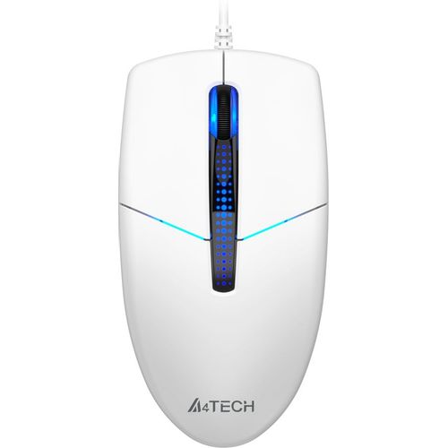 Мышь проводная A4TECH N-530, оптическая, USB, 1200dpi, белый