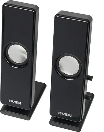 Колонки Sven 280,  2.0,  черный [sv-0110280bk]