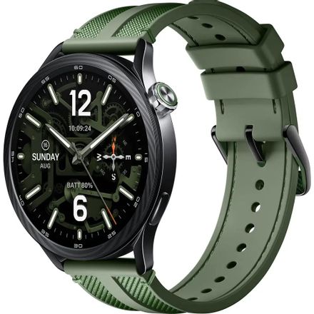Смарт-часы Xiaomi Watch S5,  46мм,  1.48",  зеленый/черный