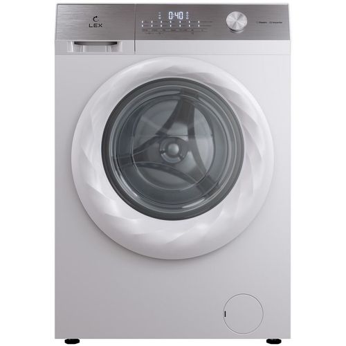 Стиральная машина узкая LEX LWM07014WHID, с фронтальной загрузкой, 7кг, 1400об/мин, с паром, инверторная