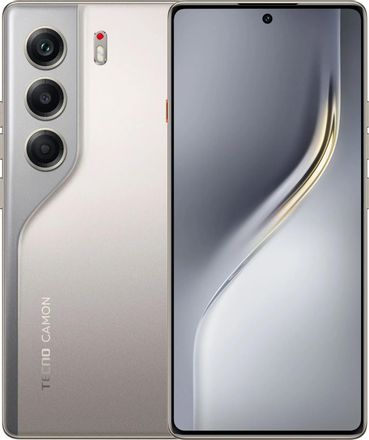 Смартфон TECNO Camon 40 8/256Gb, 6.78", AMOLED, 120Гц, 5200мAч, 2 nano SIM, титан